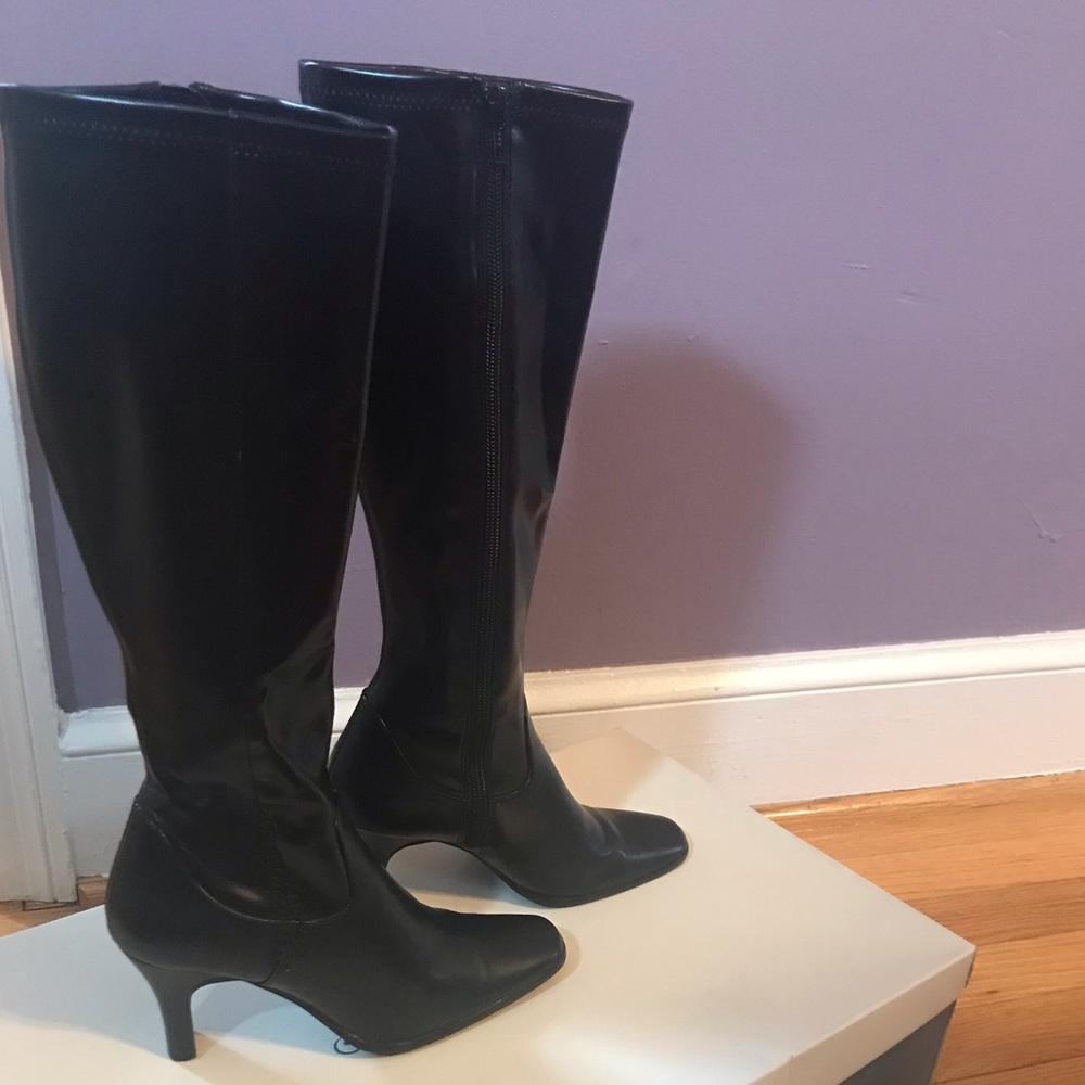Tall black boots